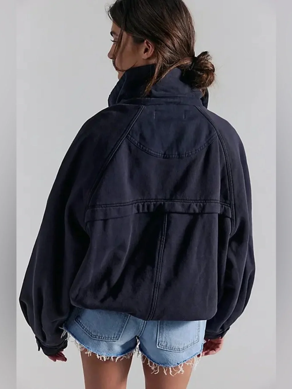 NWT Free People Jojo Oversized Funnel Neck Jacket